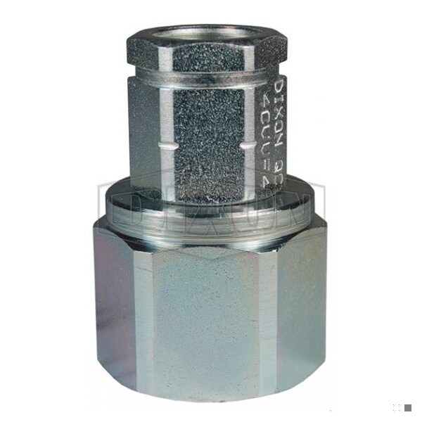 DQC CVV European Interchange Female Coupler, 1/2-14 Nominal, Female BSPP, Steel